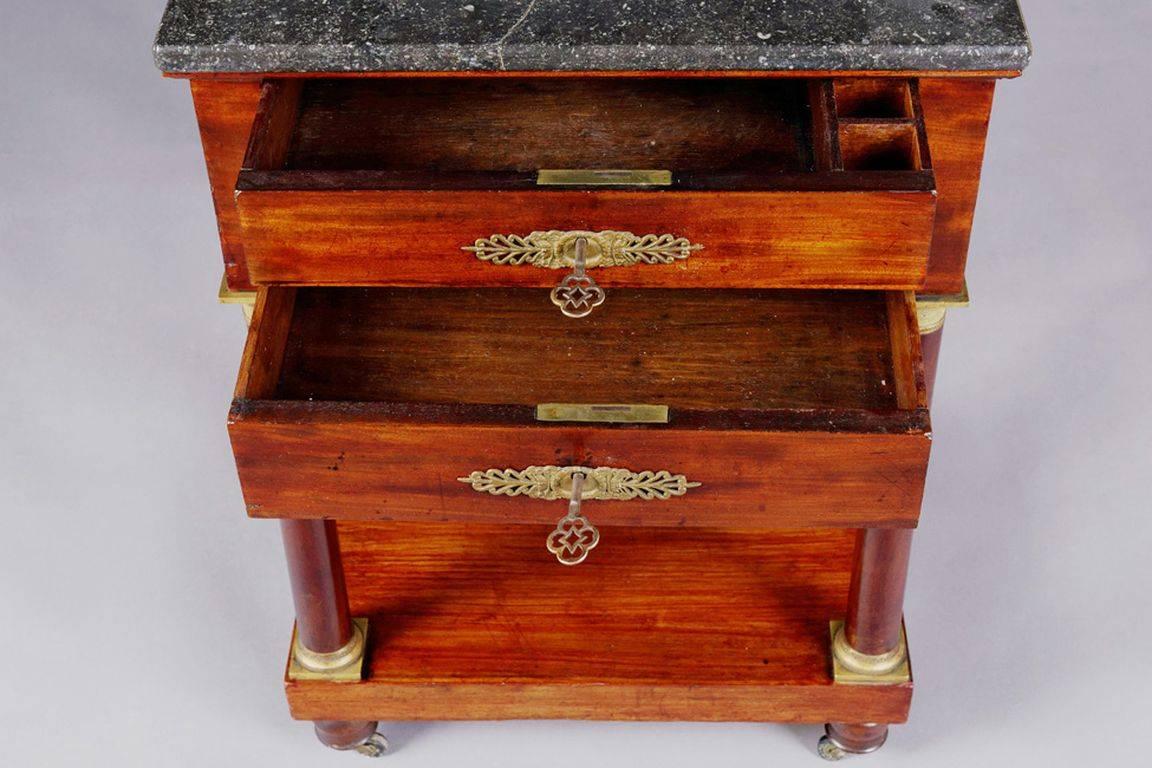 19th Century Empire Commode, Nightstand or Sewing Table For Sale 2