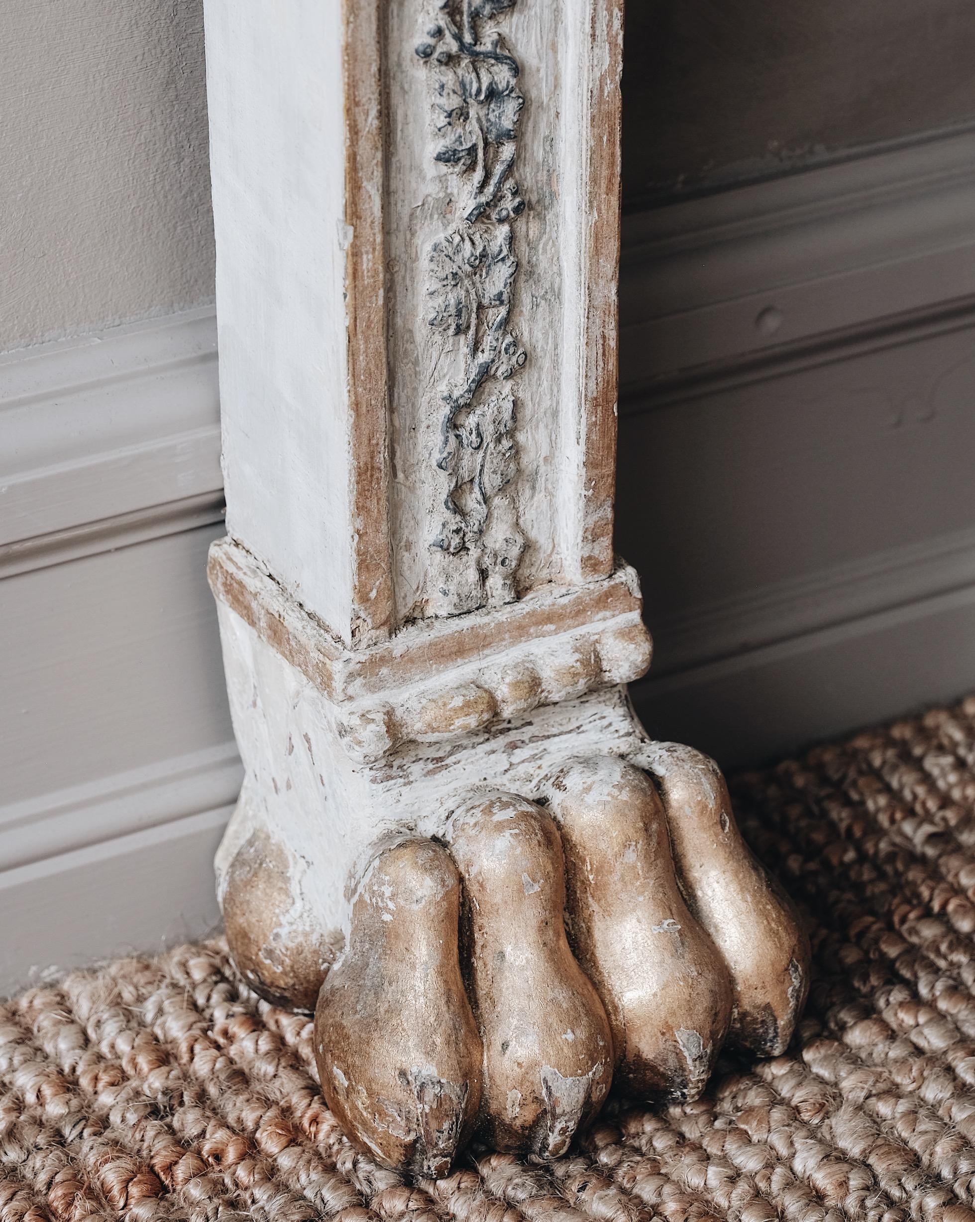 Carrara Marble 19th Century Empire Console Table