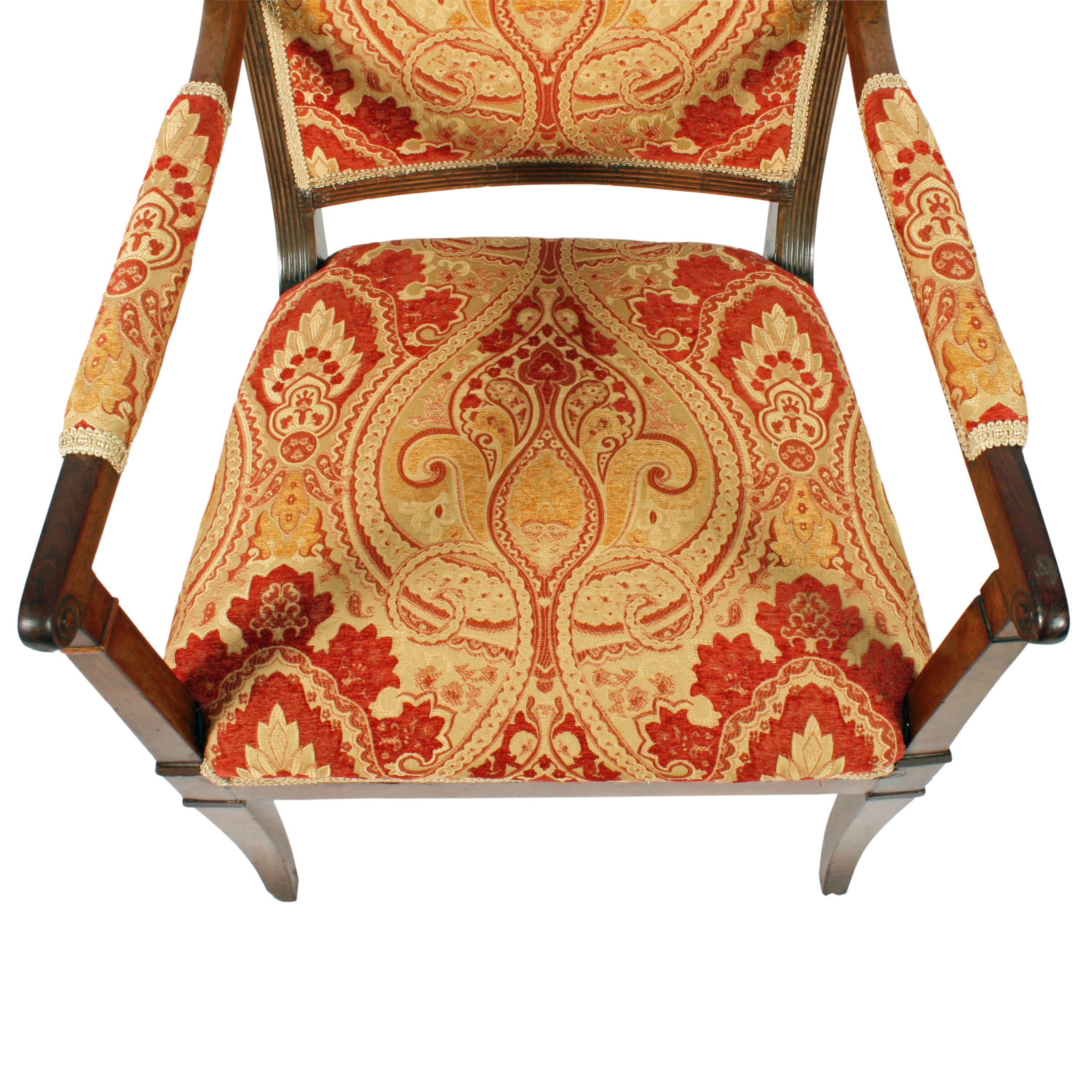 19th Century Empire Design Elbow Chair For Sale 1
