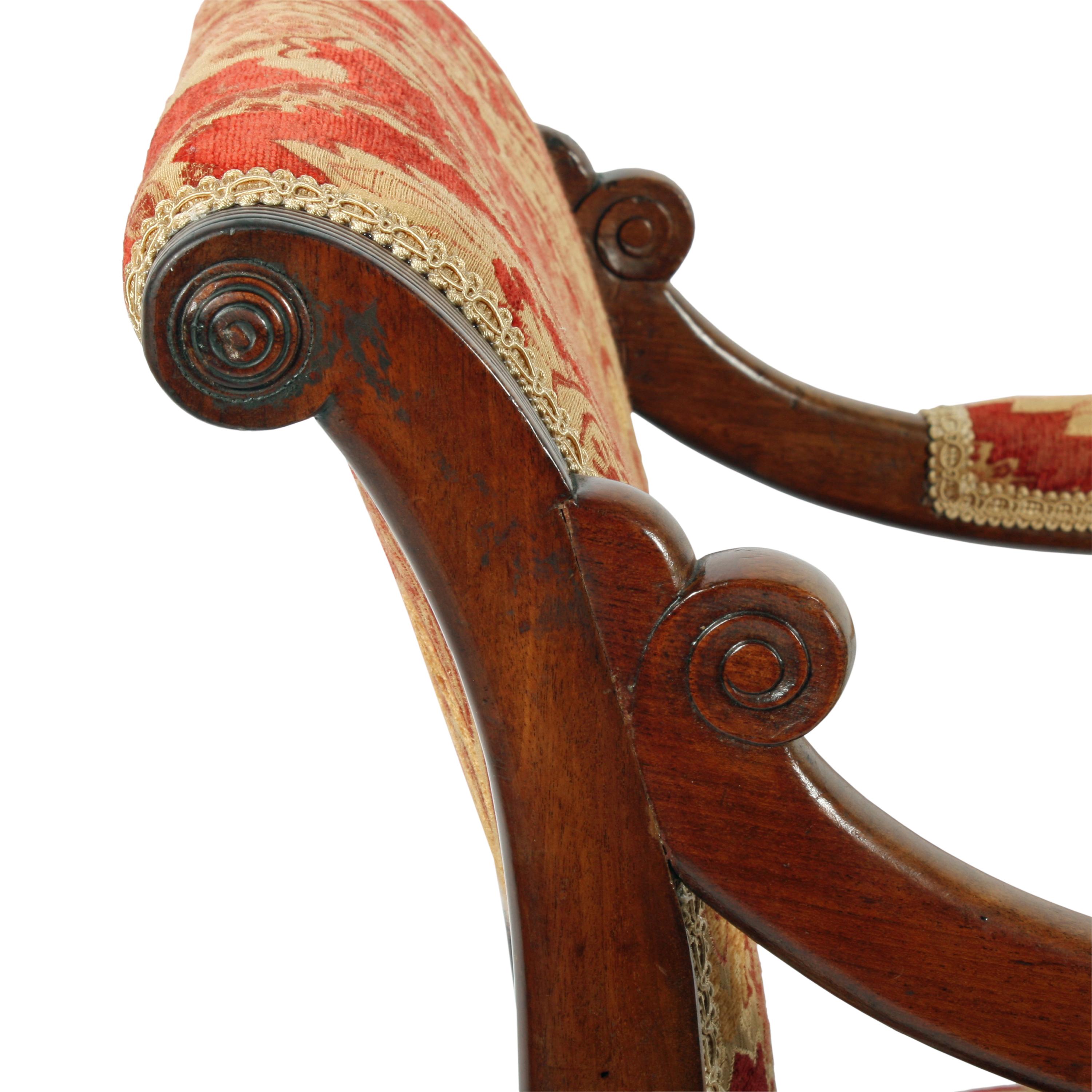 19th Century Empire Design Elbow Chair For Sale 2