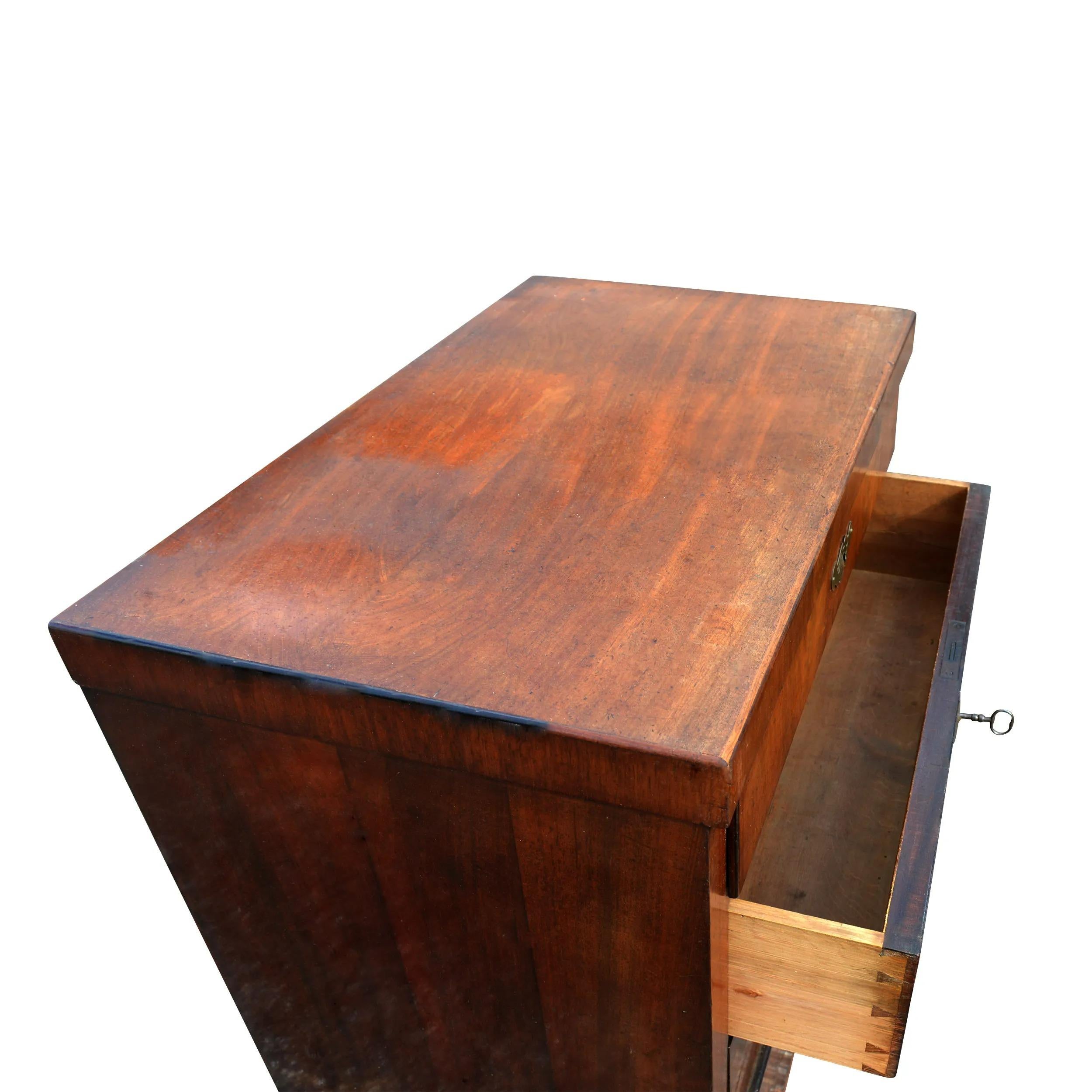 19th Century 19th century Empire Four Drawer Chest For Sale