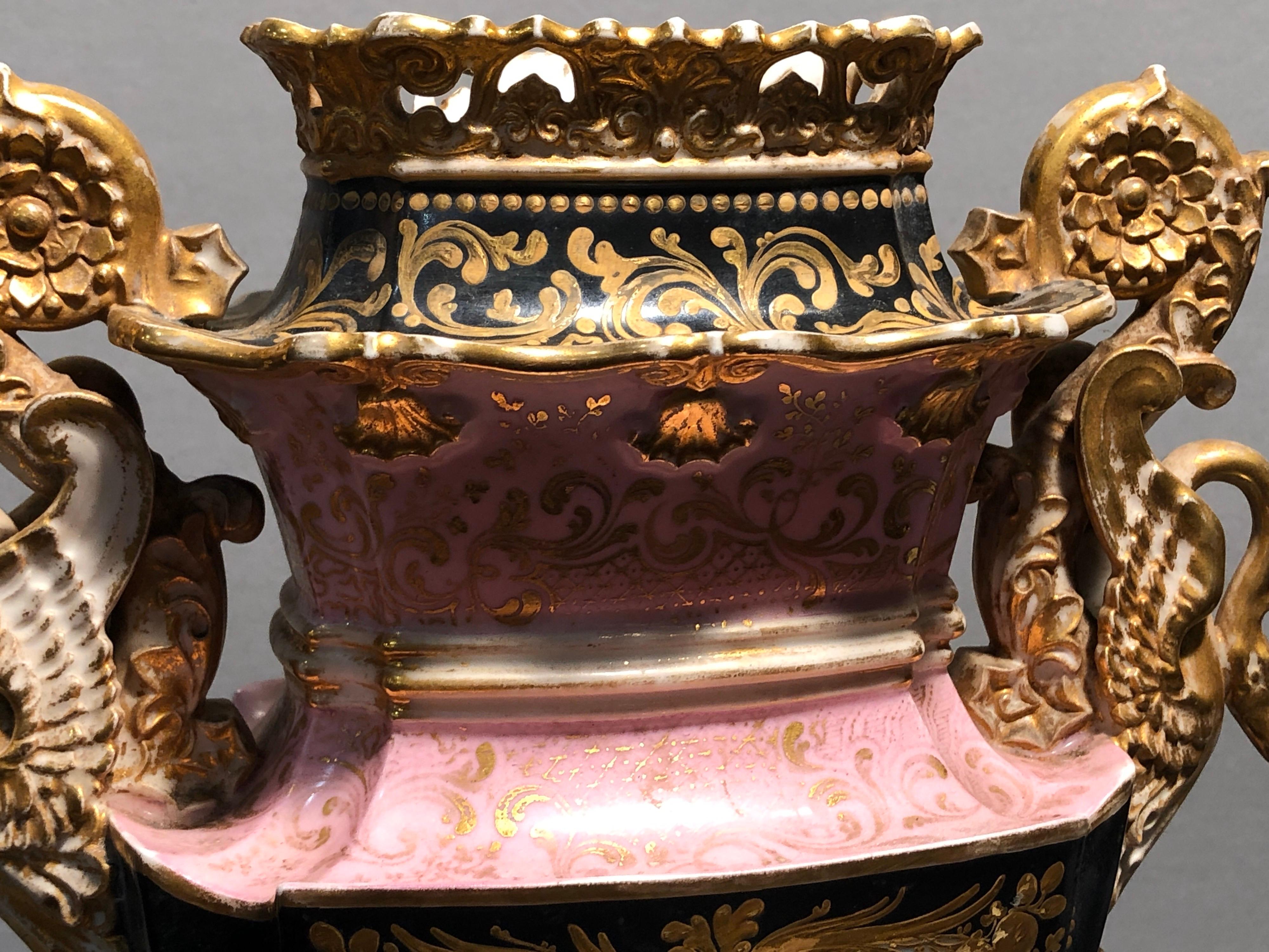 19th Century Jacob Petit Charles X  Vase 1820 For Sale 6