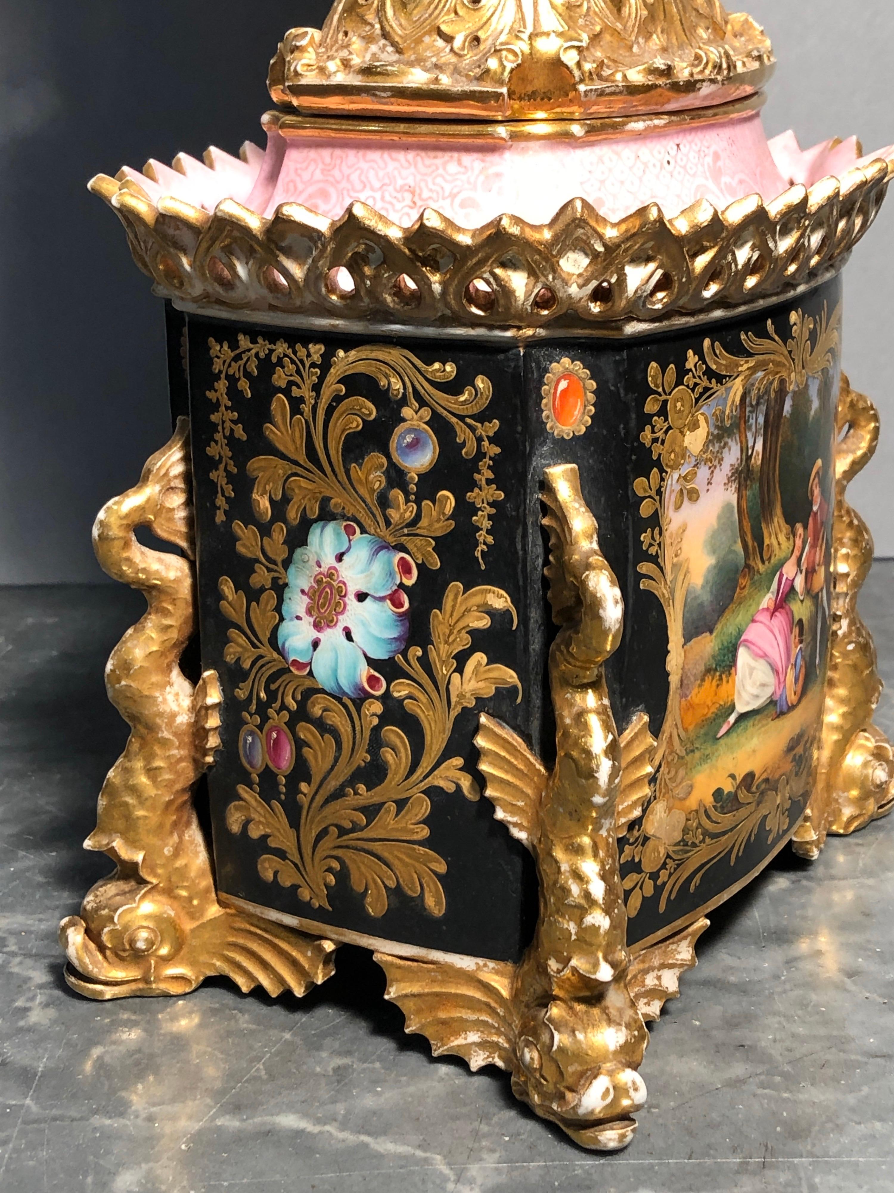 Jacob Petit Charles X du 19ème siècle  Vase 1820 en vente 1