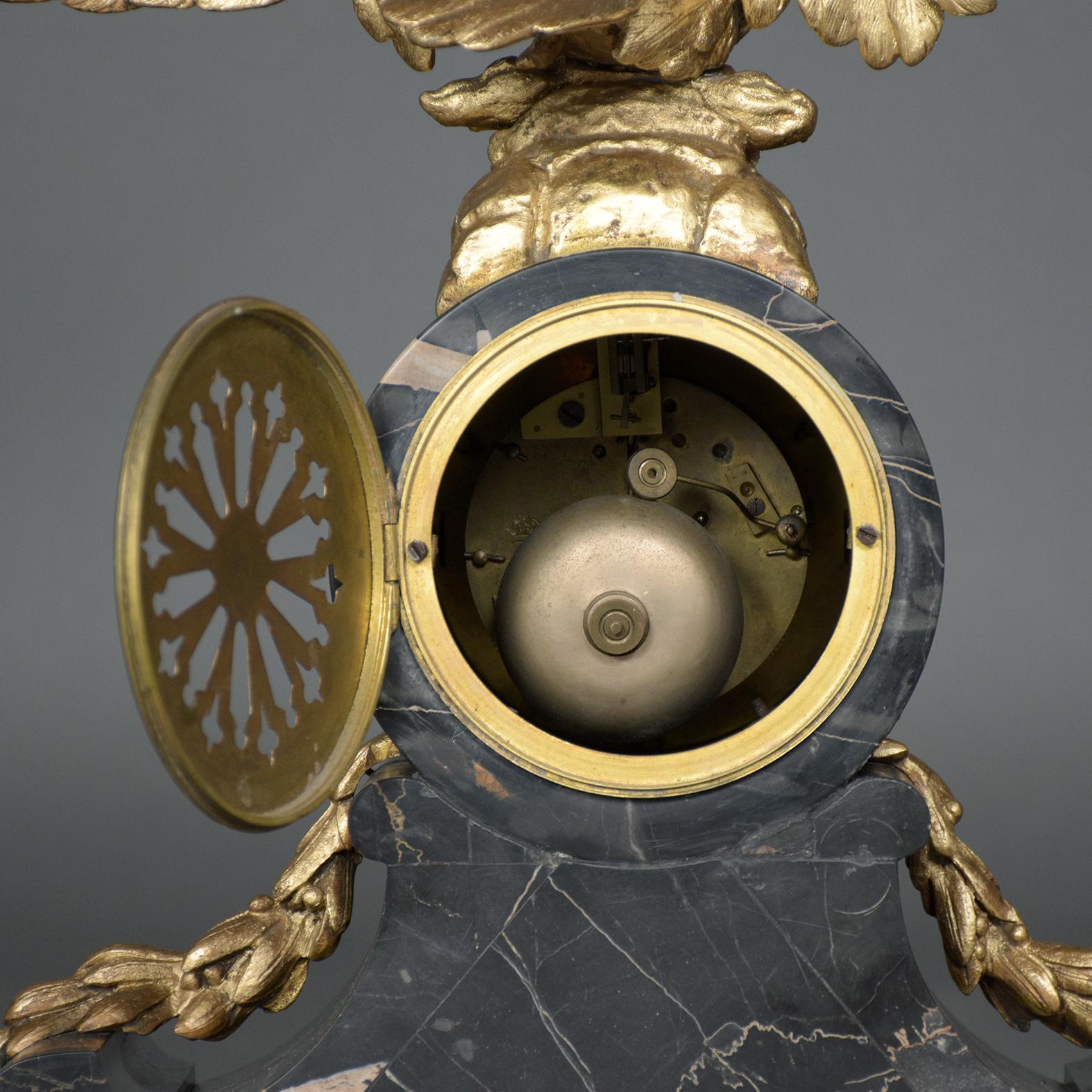 Early 19th Century Empire French Mantle Clock 4