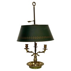 Lampada da tavolo Bouillotte in bronzo dorato Impero del XIX secolo