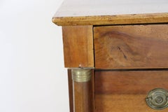 19th Century Empire Italian Walnut Commode Chest of Drawers