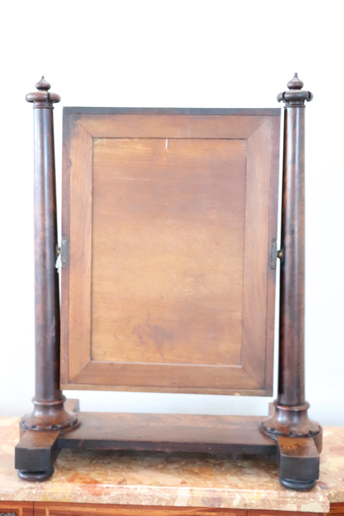 19th Century Empire Mahogany Dressing Table Mirror, 1800s For Sale 2