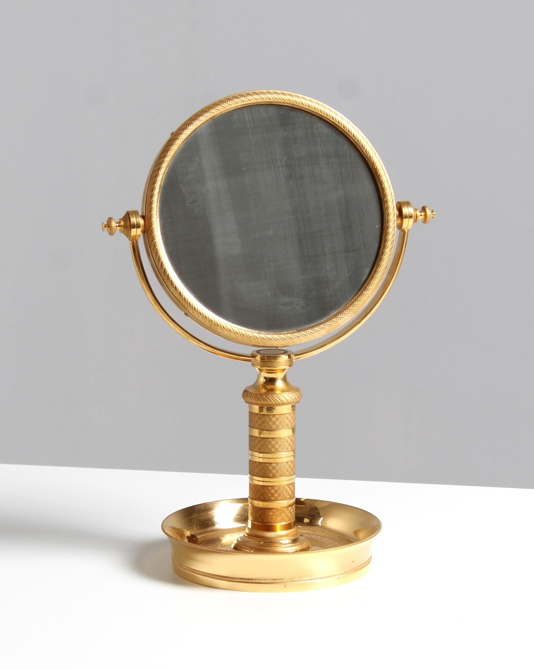 Late 19th Century 19th Century Empire Make-Up Mirror, France, circa 1890 For Sale