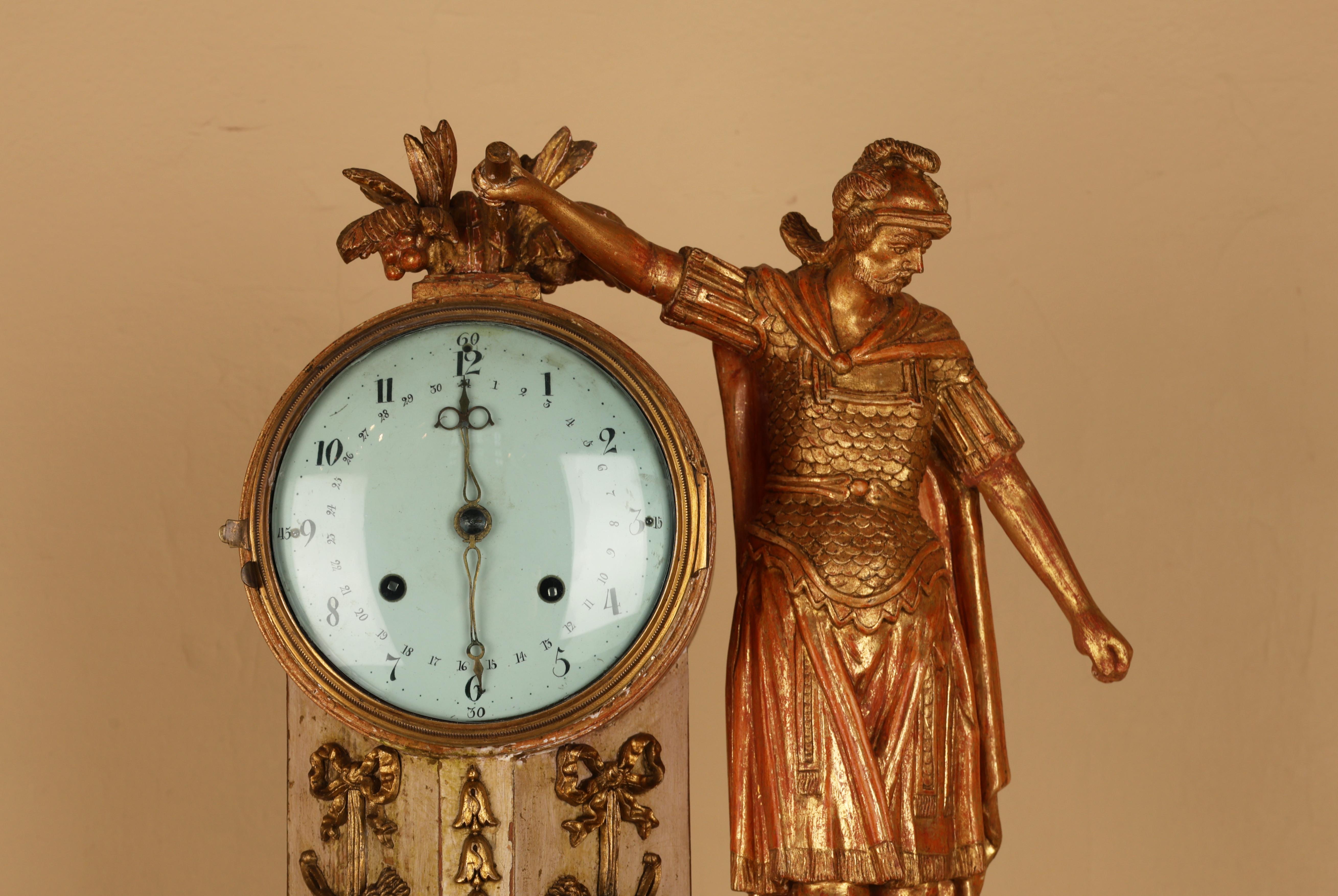 European 19th Century Empire Mantel Clock For Sale