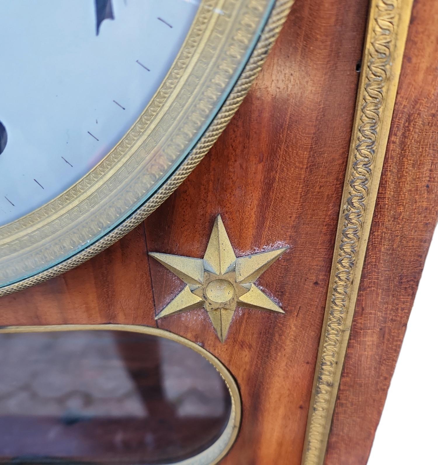 19th Century Empire Mantel Clock In Good Condition For Sale In Los Angeles, CA
