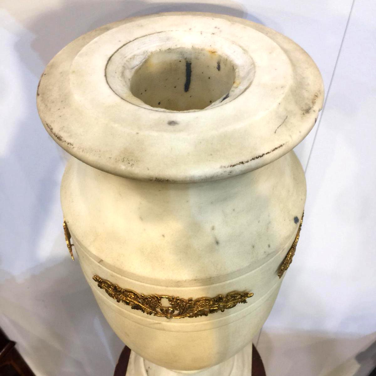 Hand-Crafted 19th Century Empire Marble Vase