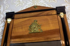 19th Century Empire Mirror with Brass Elements