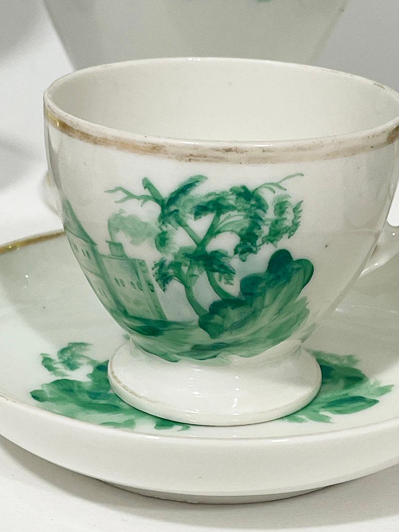 19th Century Empire Old Paris porcelain tea and coffee set For Sale 4