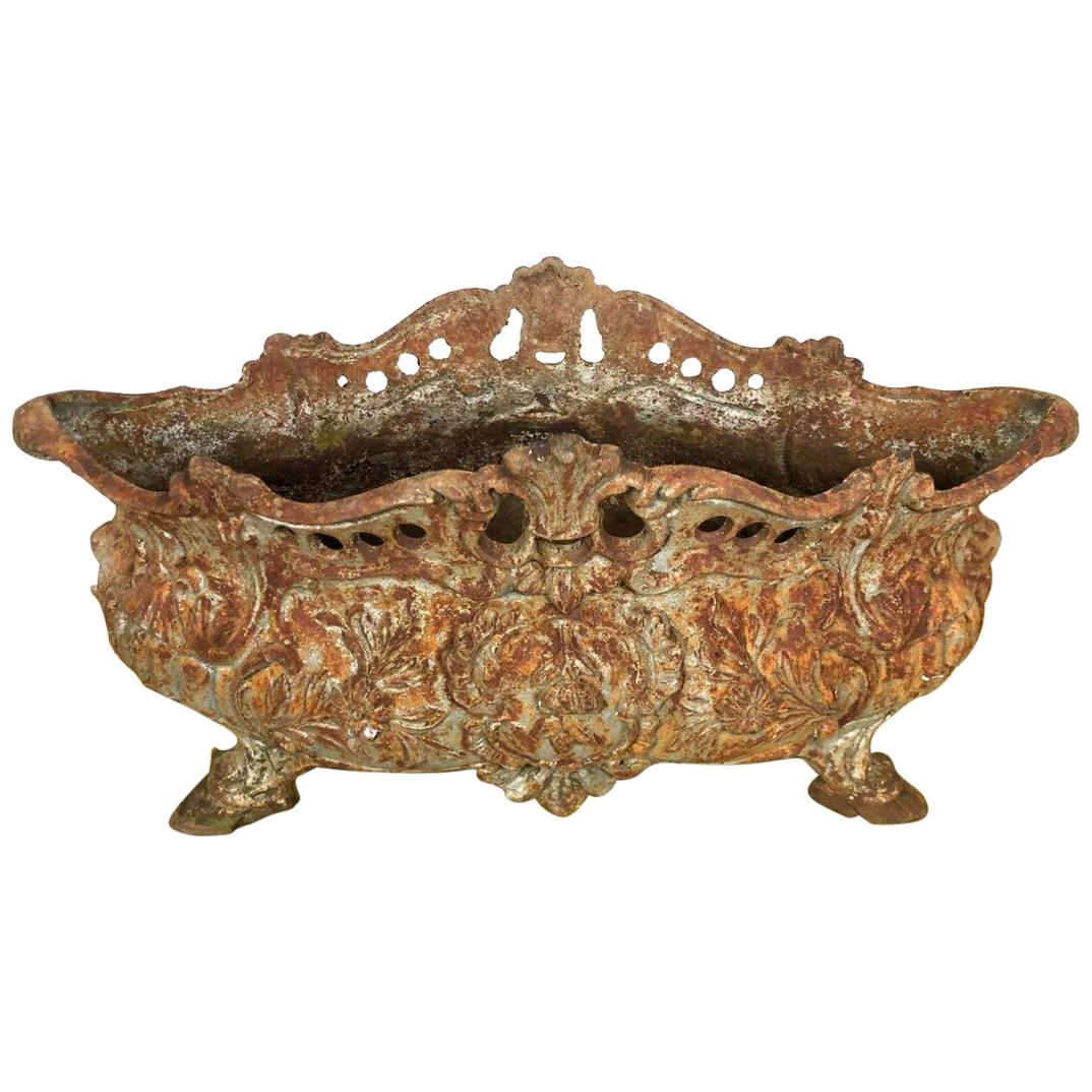 19th Century Empire Period Cast Iron Planter For Sale