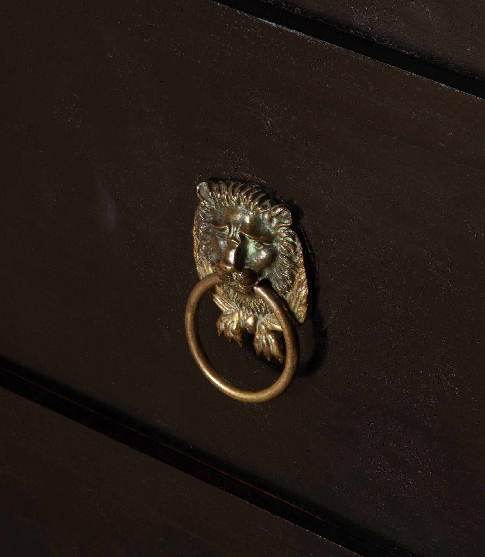 19th Century Empire Period Ebonised Commode 7