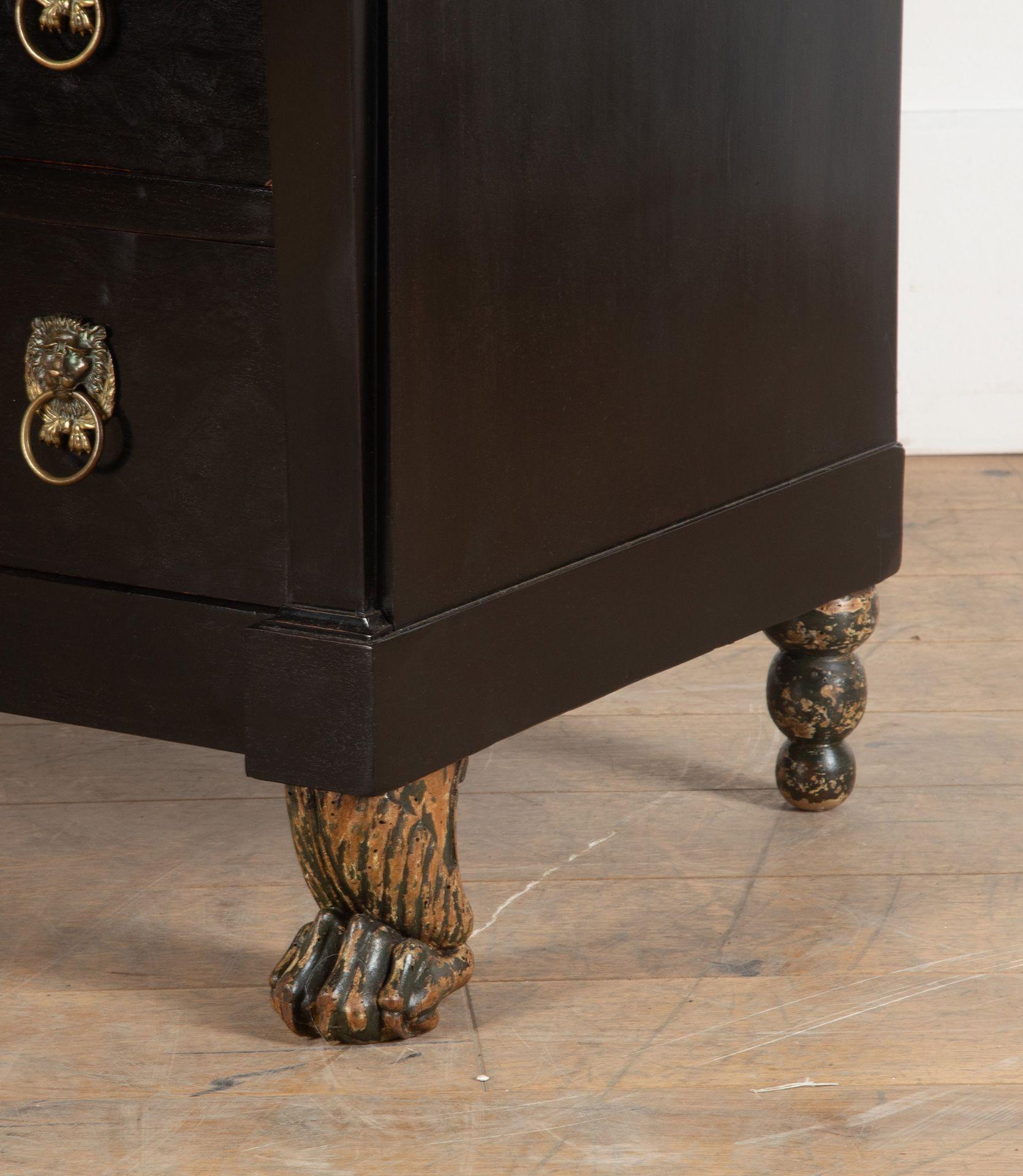 19th Century Empire Period Ebonised Commode 4