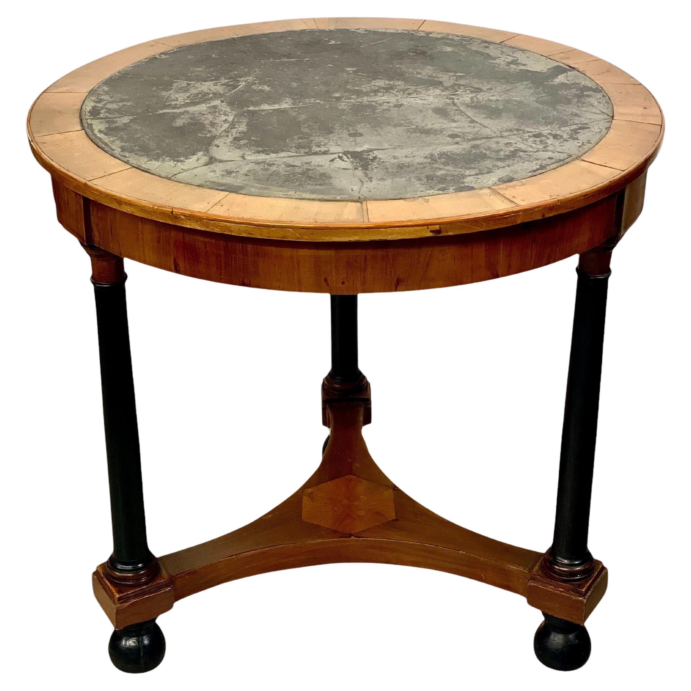 19th Century Empire Period Marble Top Gueridon
