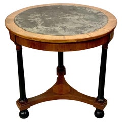 19th Century Empire Period Marble Top Gueridon
