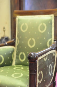 19th Century Empire Period Walnut Armchair