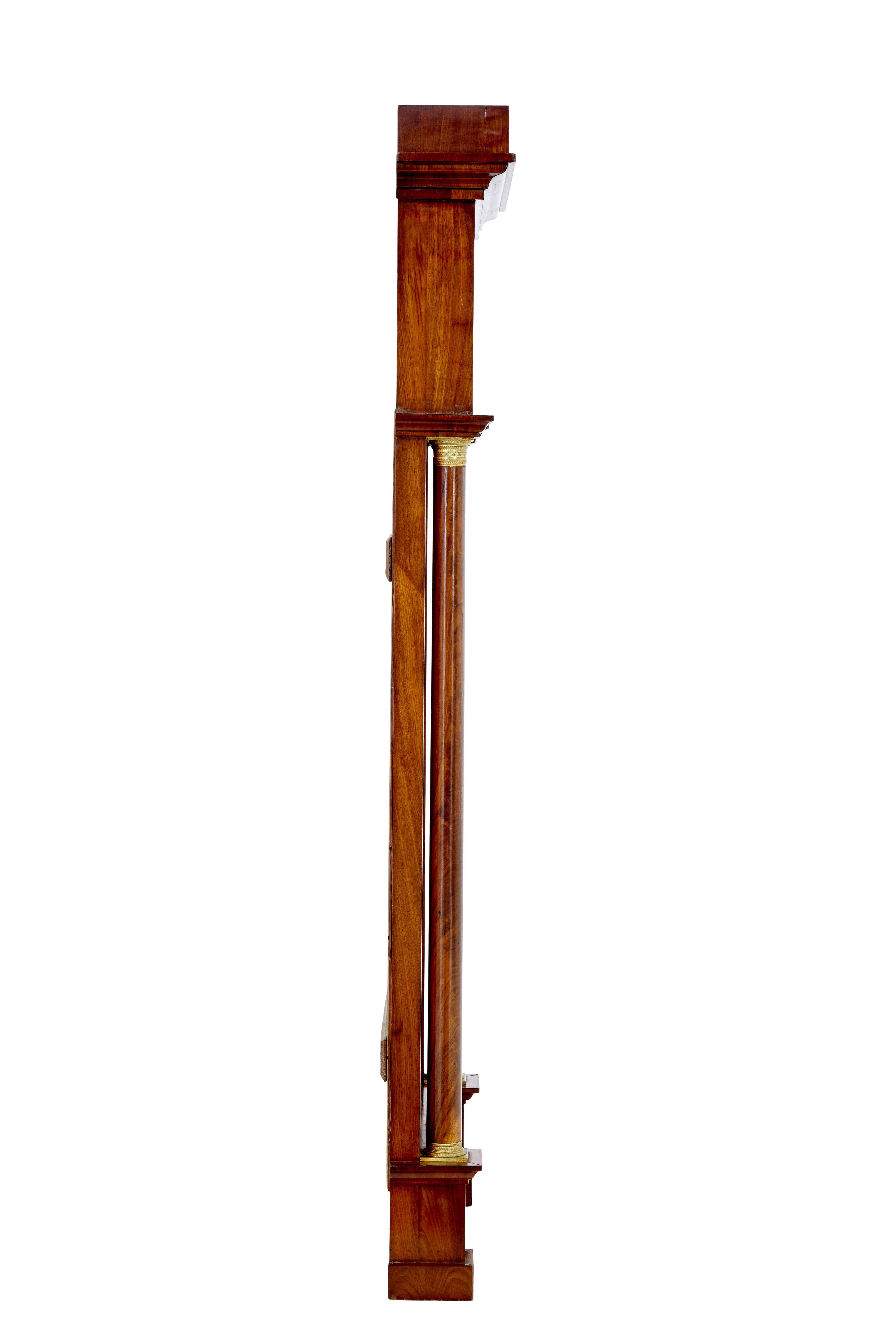 Empire Revival 19th Century empire revival mahogany pier mirror