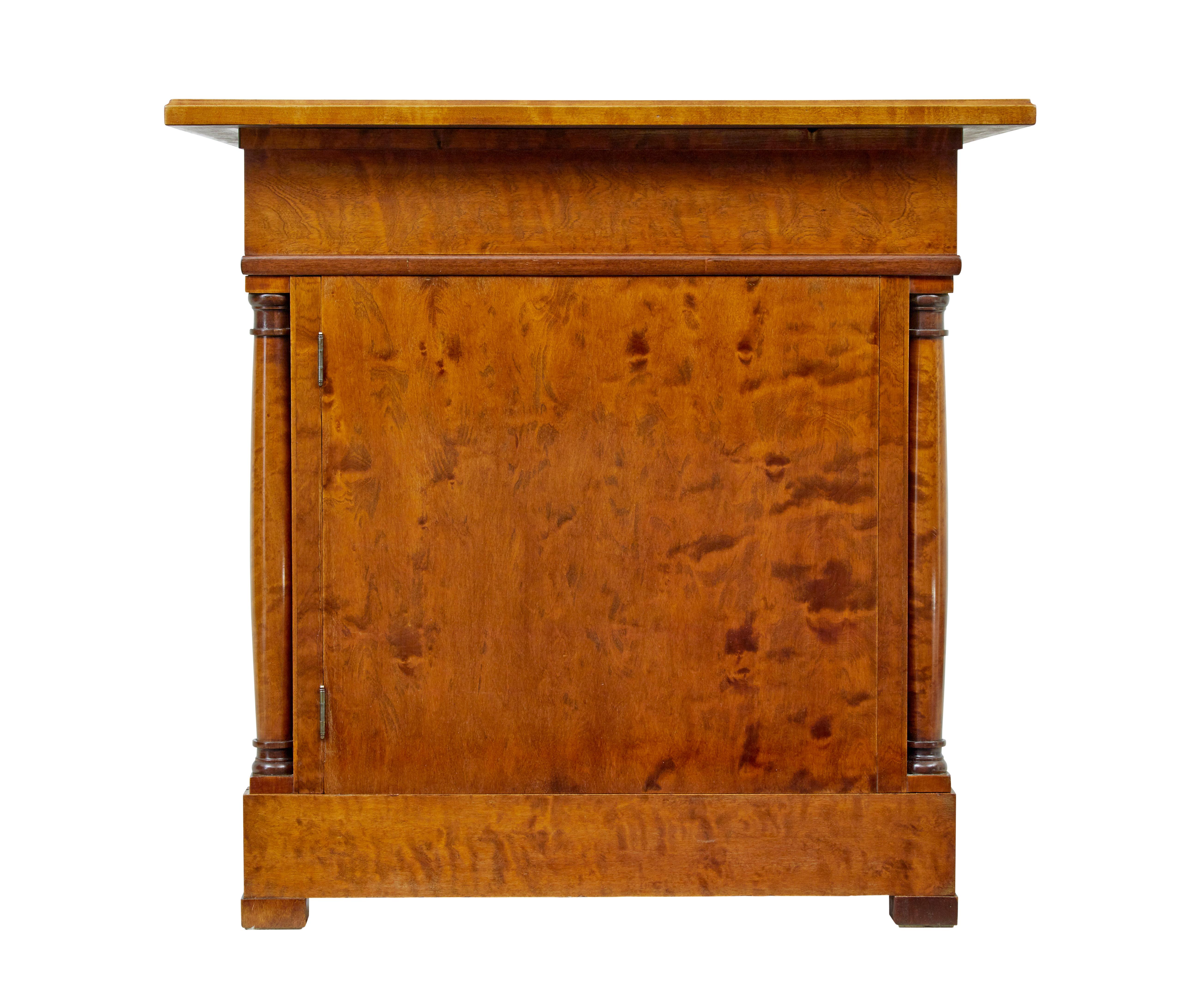 19th century empire revival Swedish birch desk For Sale 1