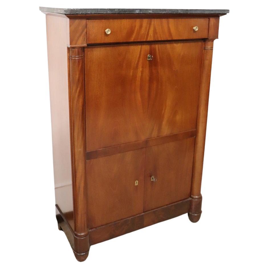 19th Century Empire Secrétaire à Abattant