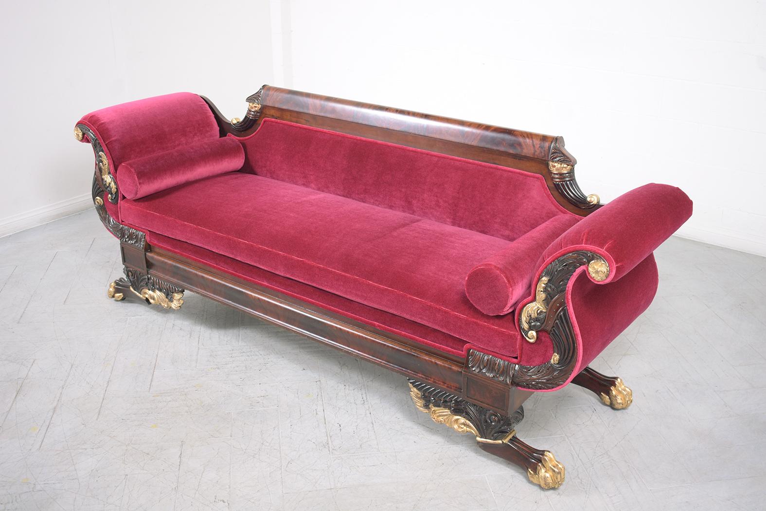 19th Century Empire Sofa In Good Condition In Los Angeles, CA
