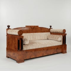 Sofá Imperio Siglo XIX Schumacher Sabi Terciopelo Tigre