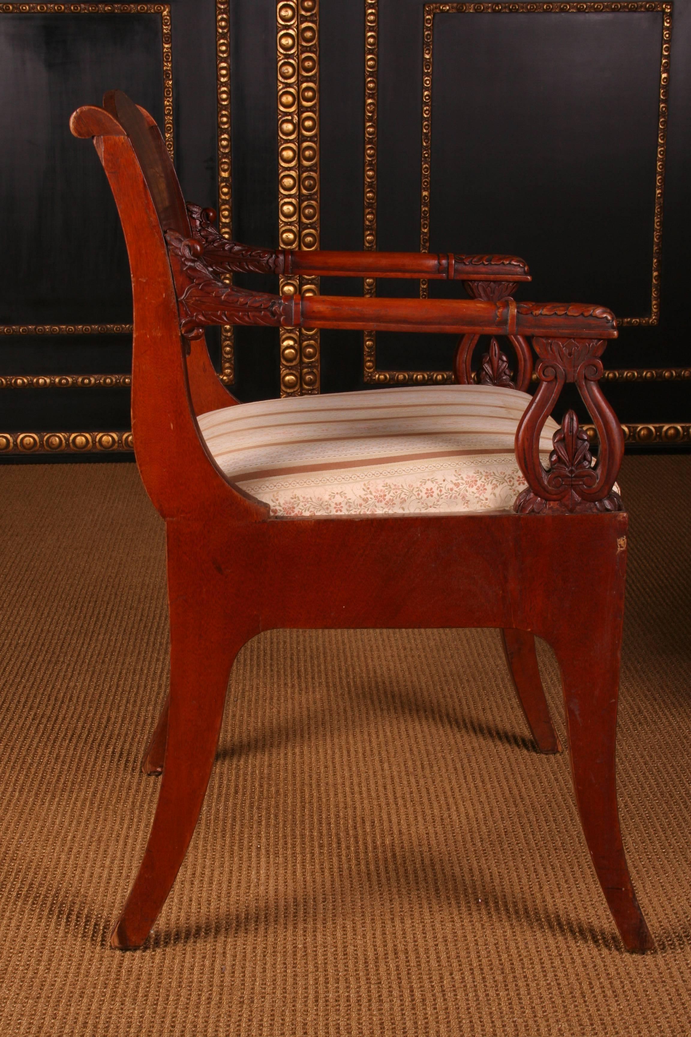 19th Century Empire Style a Russian Armchair For Sale 3