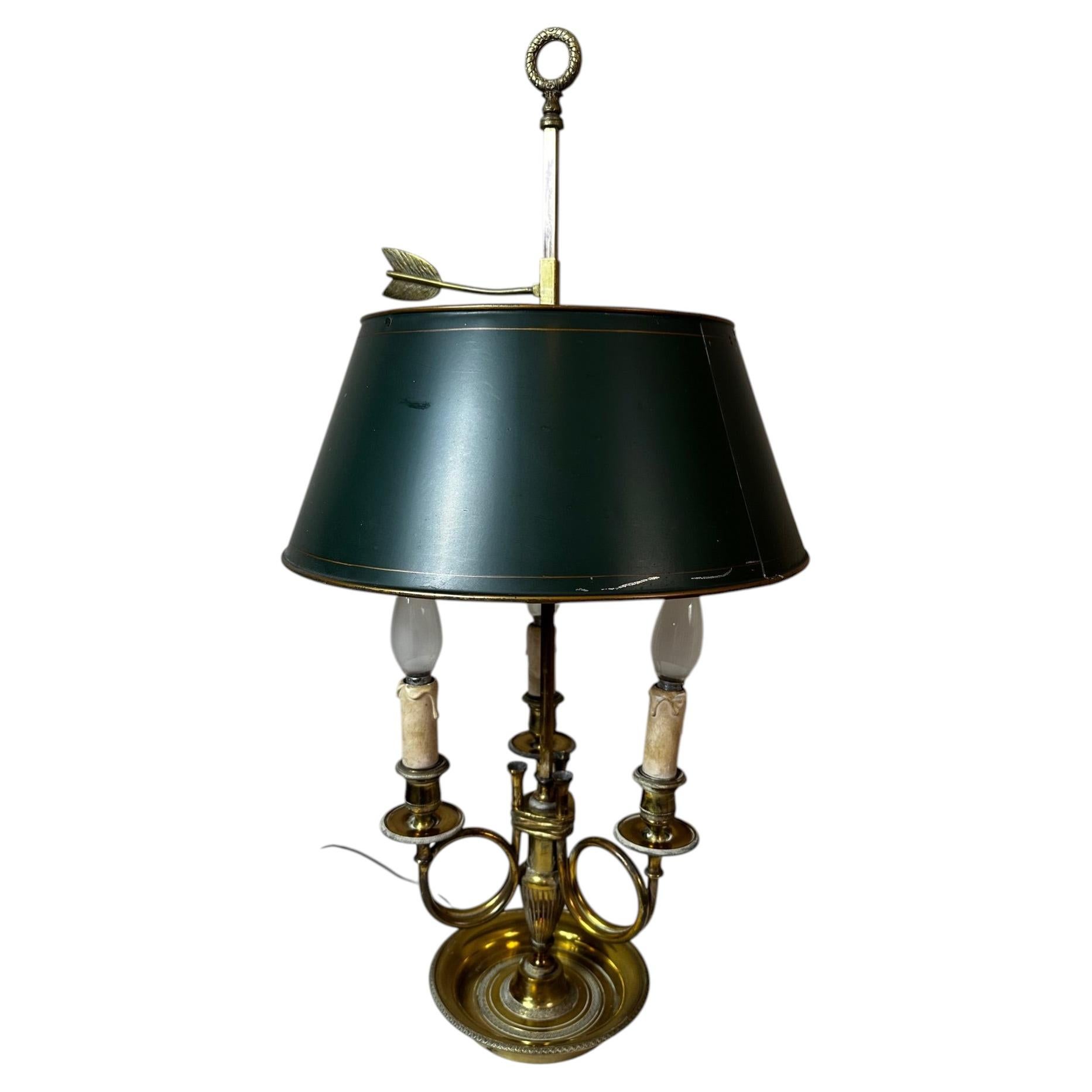 19th century Empire Style Bronze Bouillotte Lamp, 1890s