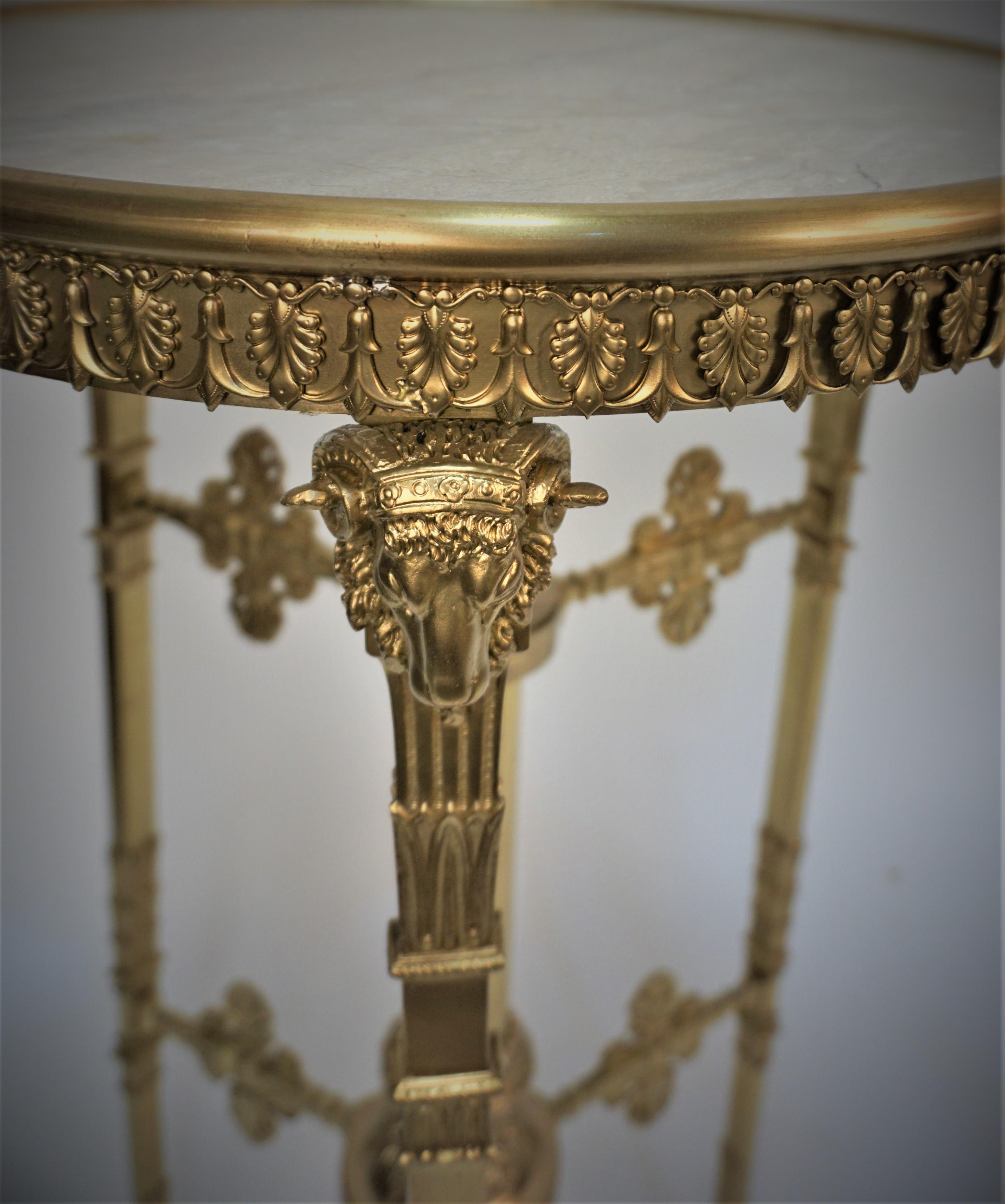 French 19th Century Empire Style Bronze Table For Sale
