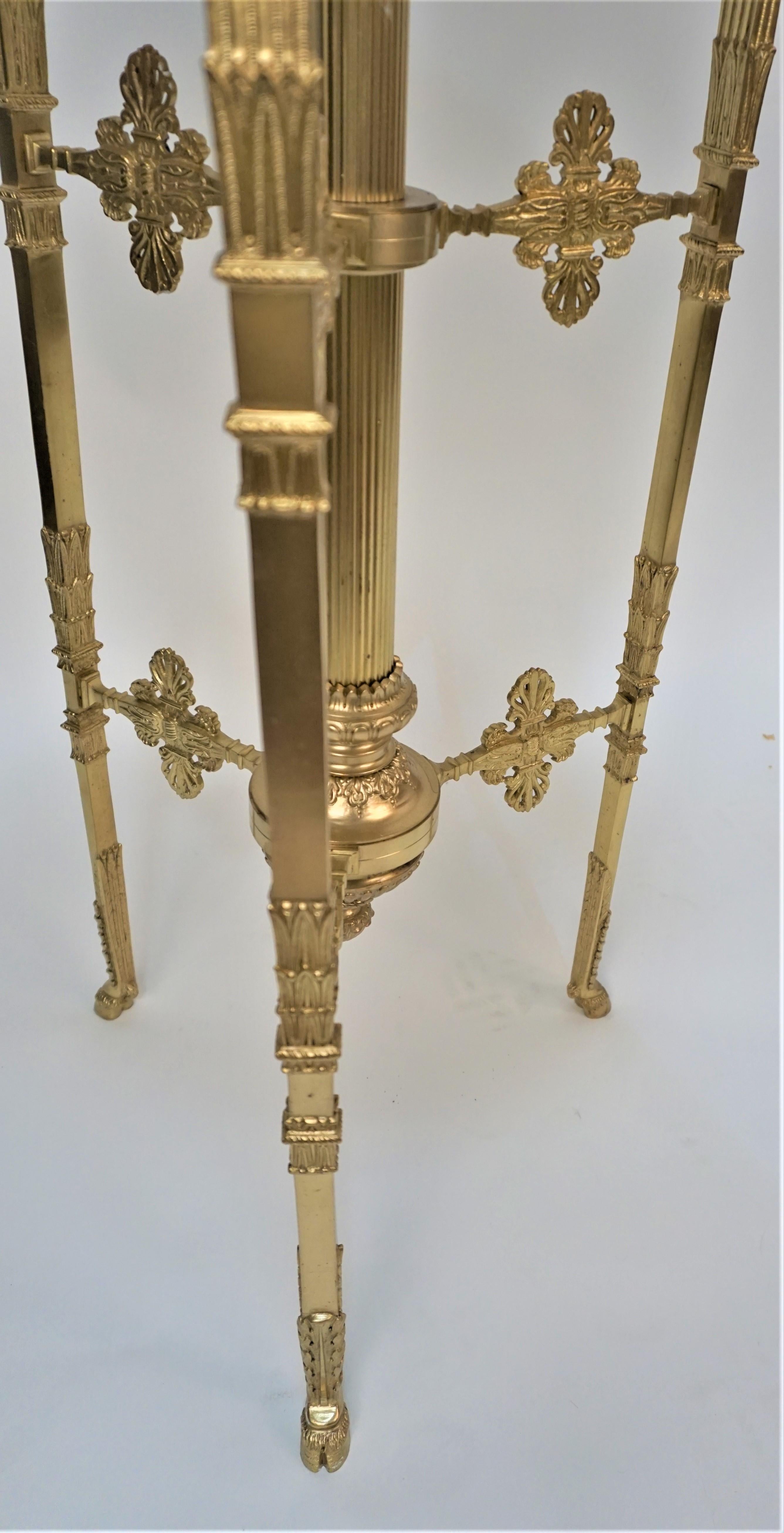 19th Century Empire Style Bronze Table In Good Condition For Sale In Fairfax, VA