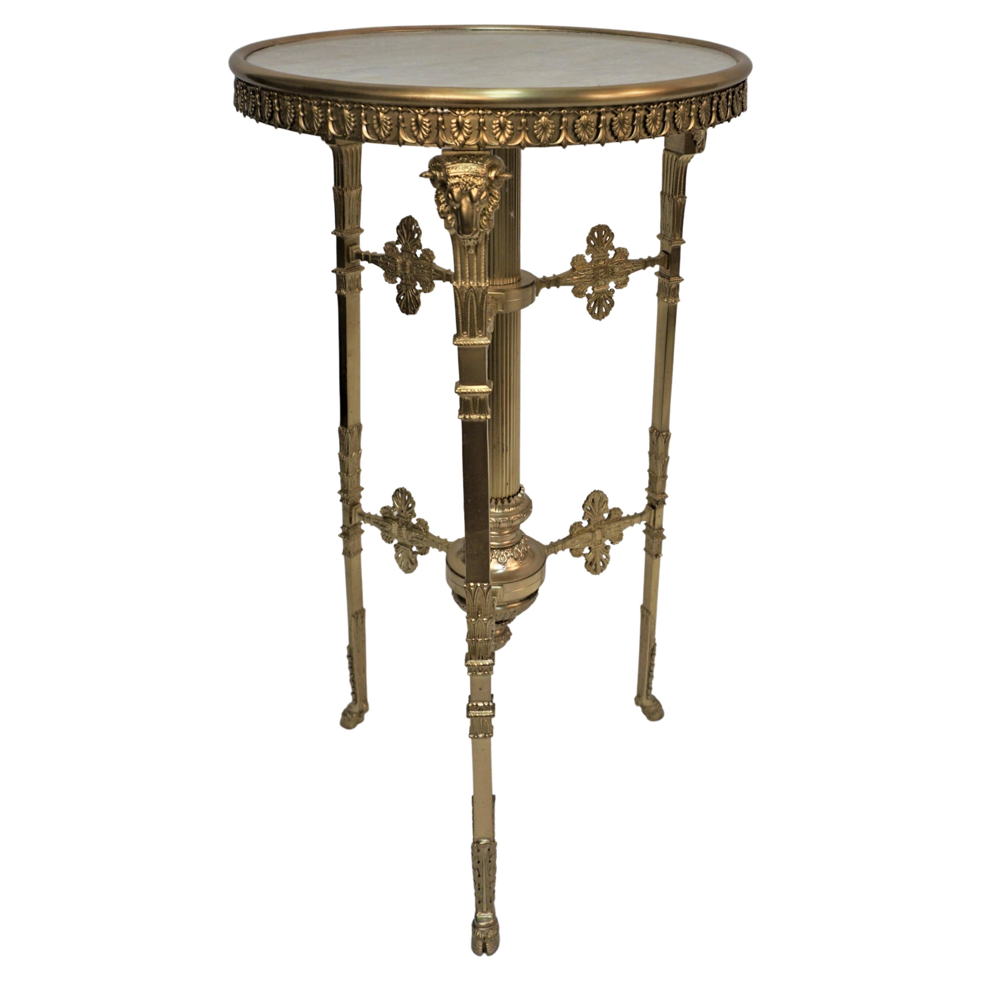 Table en bronze de style Empire du XIXe siècle