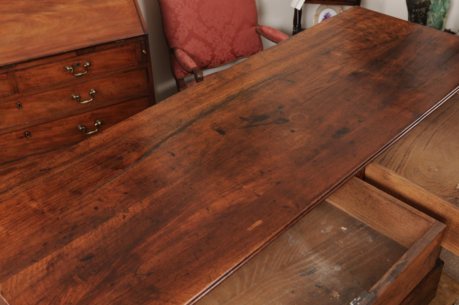19th Century Empire Style Burled Walnut Buffet, France ca 1880 11