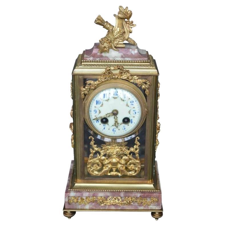 19th Century Empire Style Clock For Sale