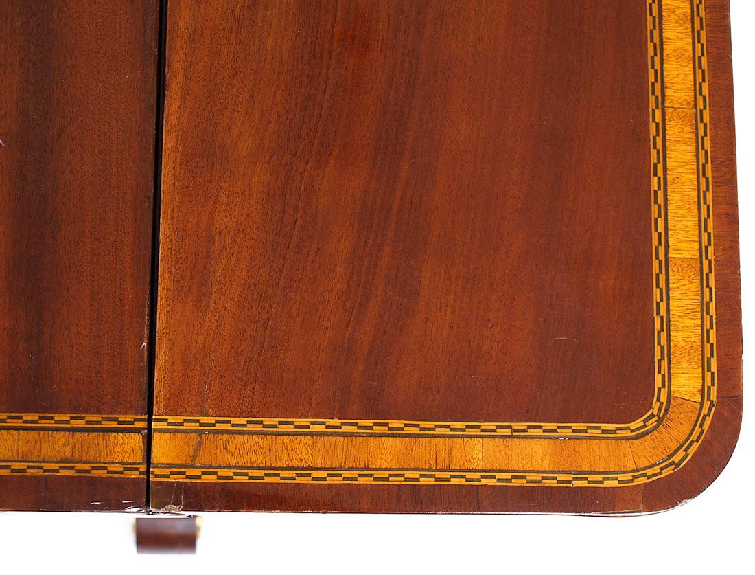 19th Century Empire Style Flap Type Mahogany Writing Table 2