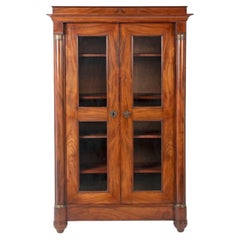 19th Century Empire Style Mahogany Bookcase