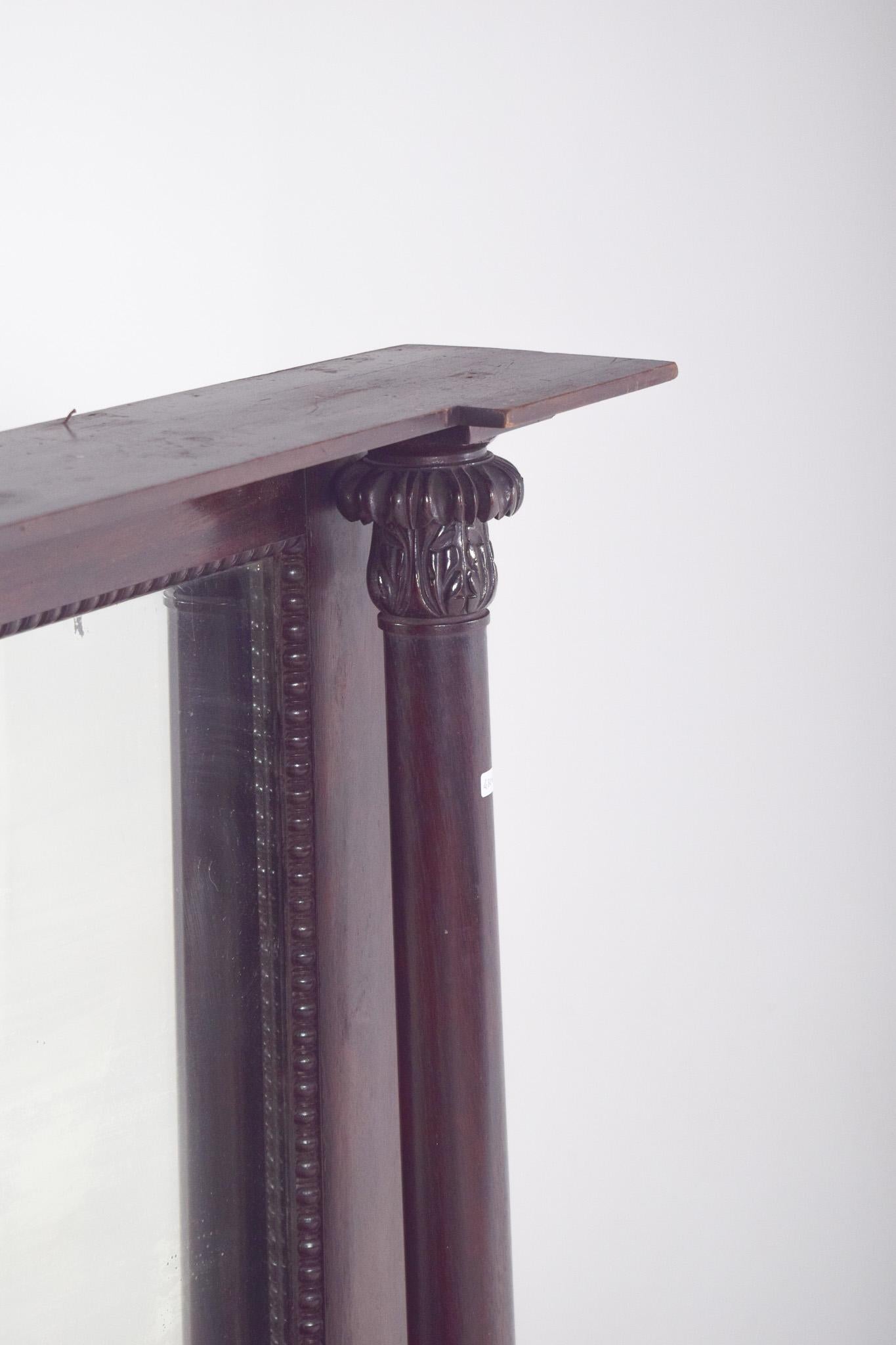 Espejo rectangular de palisandro estilo Imperio del siglo XIX Palo de rosa en venta