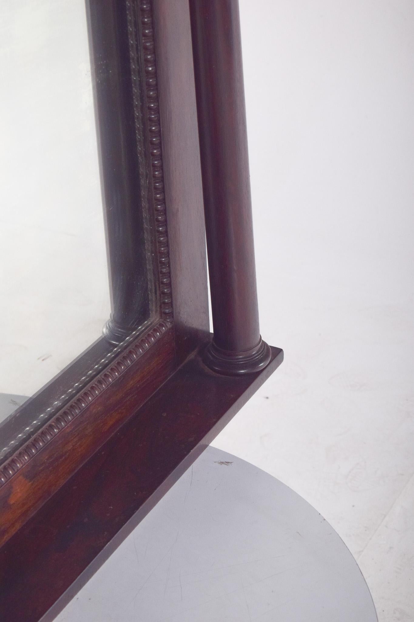 Espejo rectangular de palisandro estilo Imperio del siglo XIX en venta 1