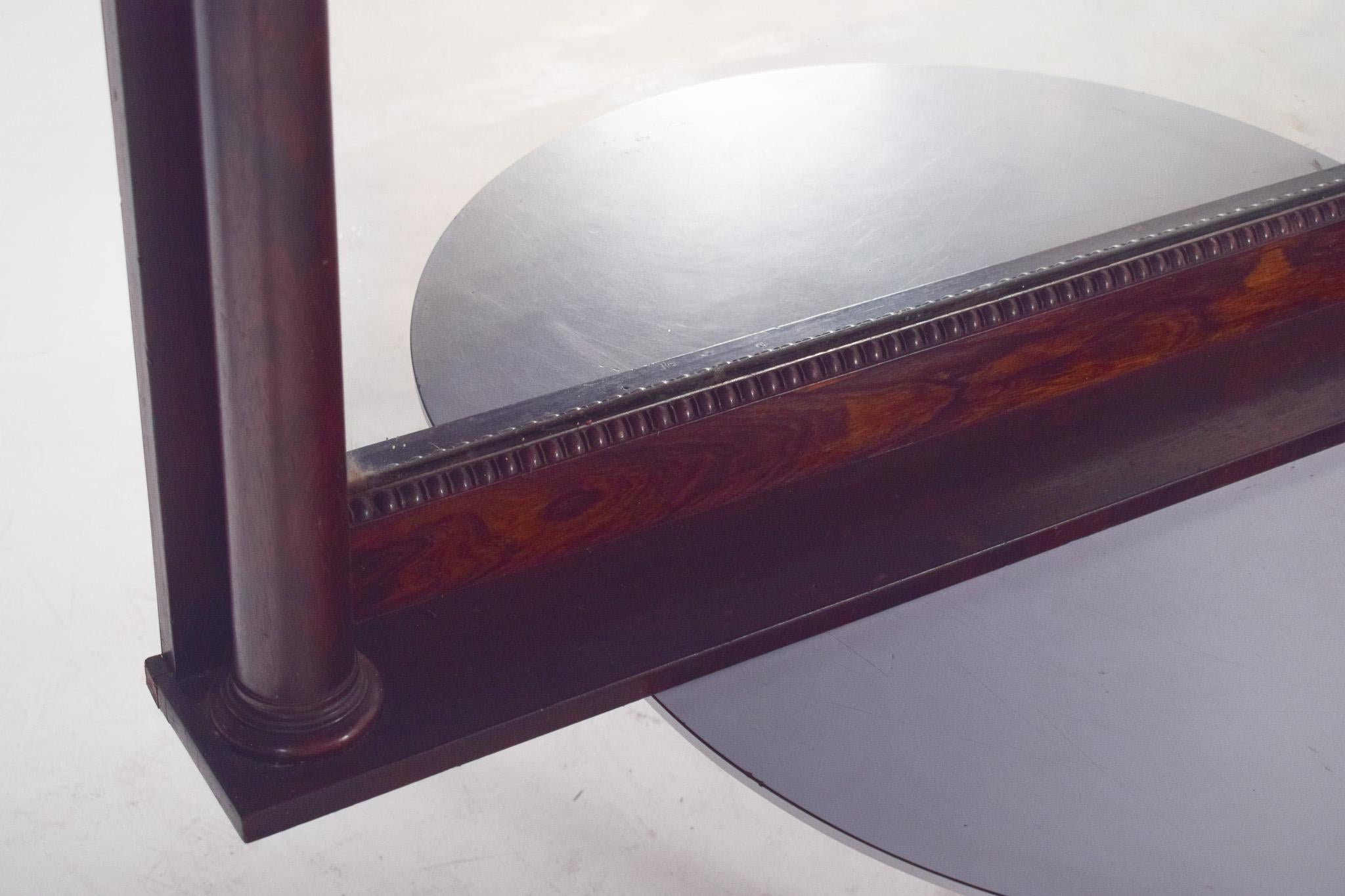 Espejo rectangular de palisandro estilo Imperio del siglo XIX en venta 2