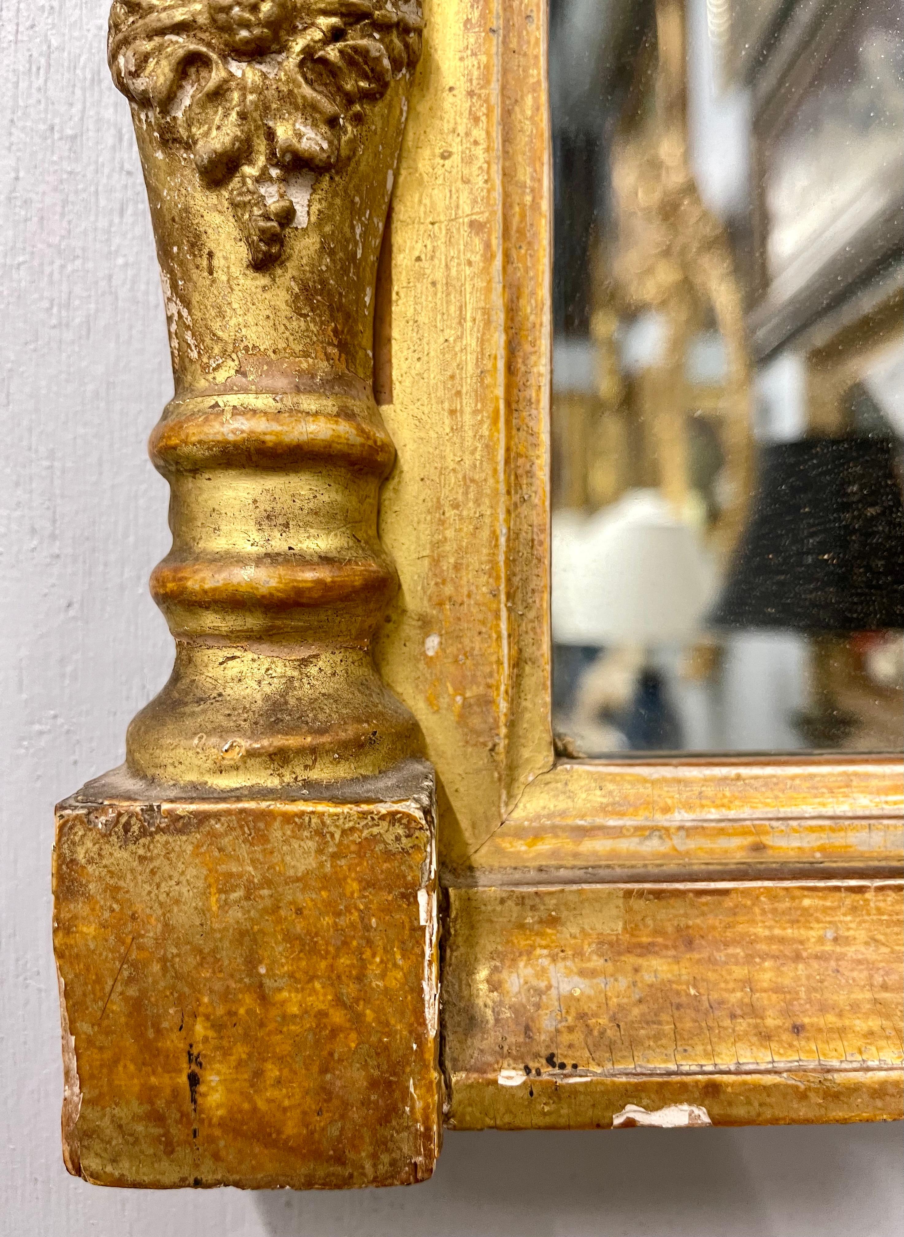 19th Century Empire Style Wall or Table Mirror For Sale 1