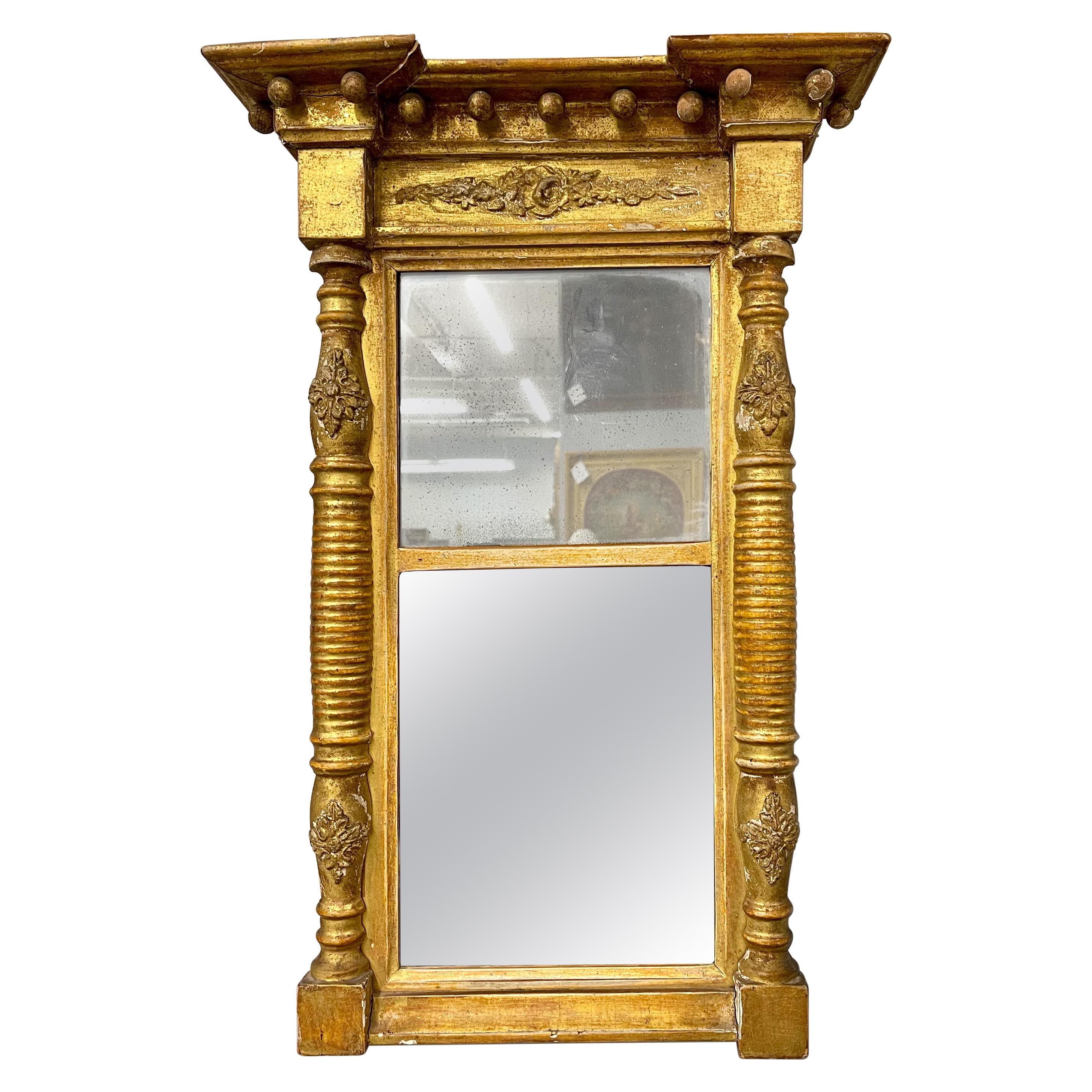 19th Century Empire Style Wall or Table Mirror For Sale