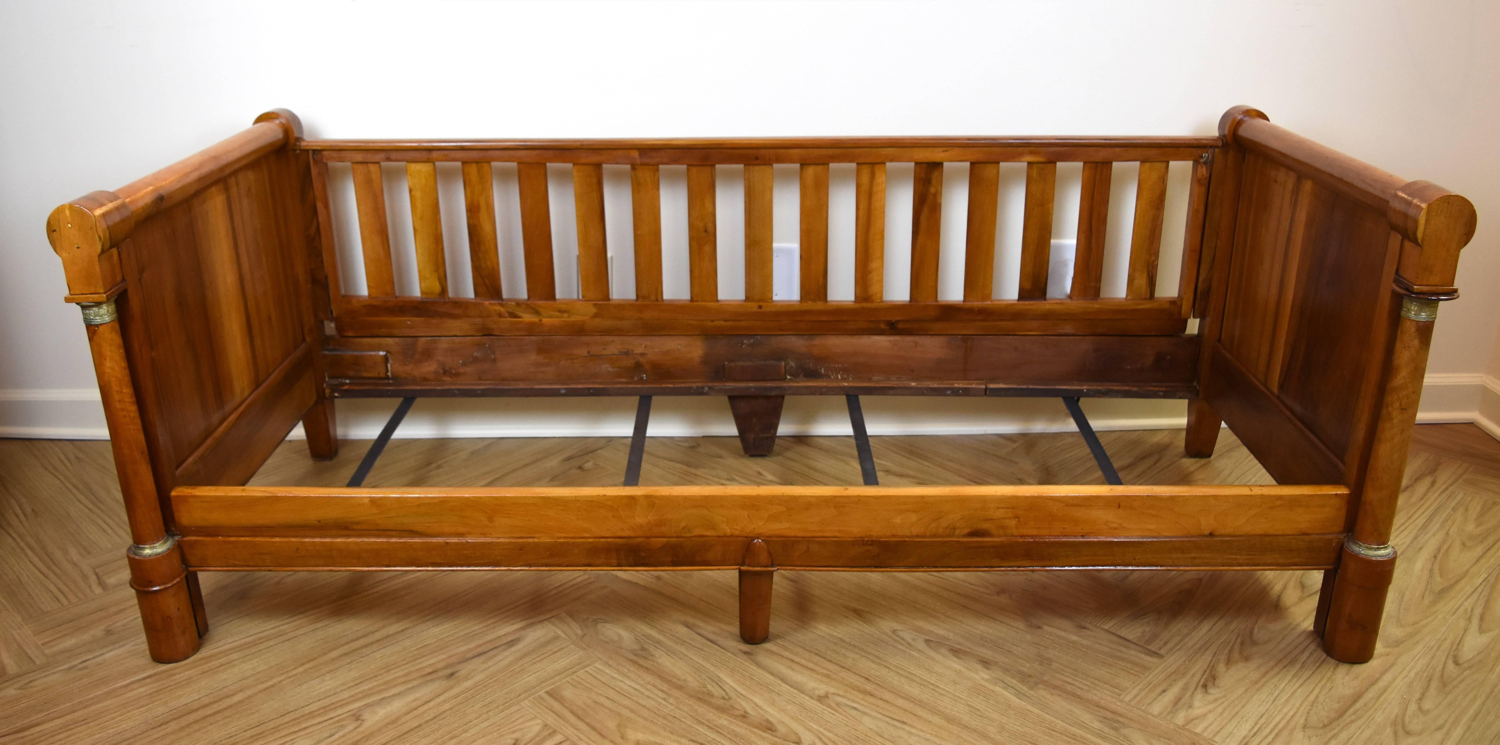 19th Century Empire Style Walnut Daybed 1