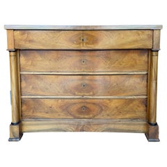 19th Century Empire Walnut Commode
