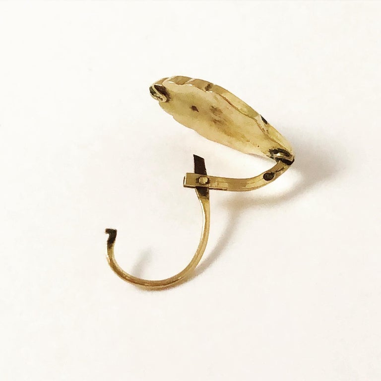 Victorian Enamel Girandole Chandelier Dangle Lever-Back 18k Gold Earrings For Sale 3