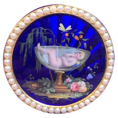 19th Century Enamel Snuff Box