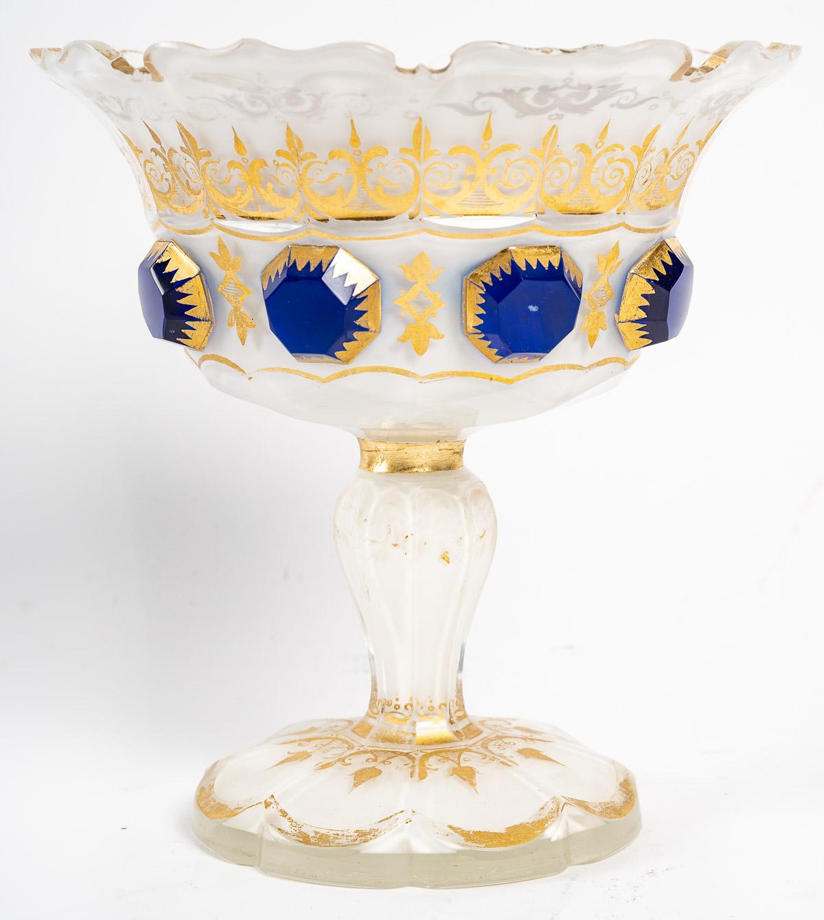 19th Century Enamelled Opaline Bowl 1