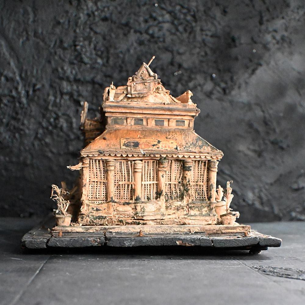 Paper 19th Century encased paper model of an Indian grocery store  For Sale