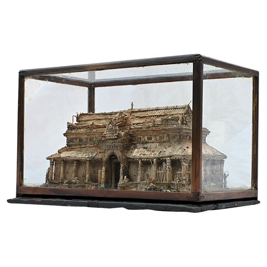19th Century encased paper model of an Indian grocery store  For Sale
