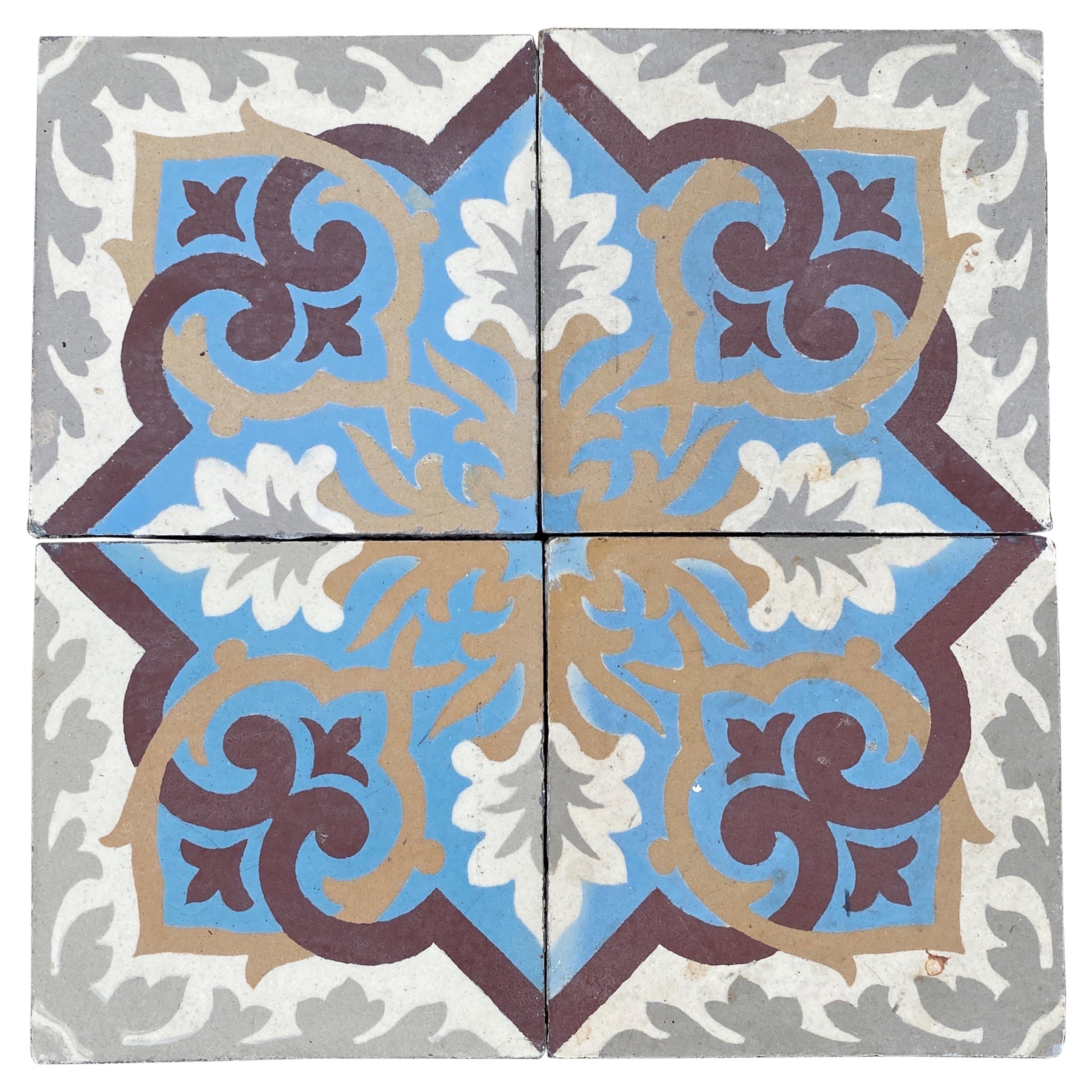 19th Century Encaustic Tiles For Sale